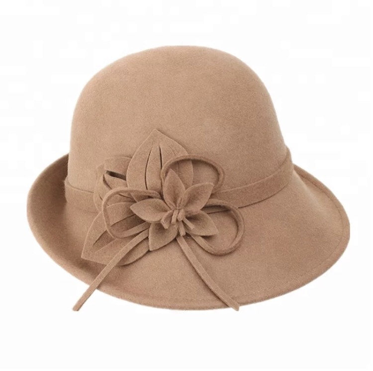 Camel 100% Wool Felt hat