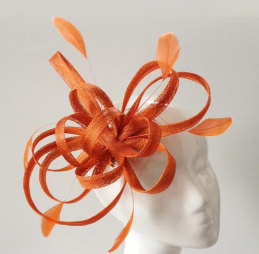 Orange Fascinator