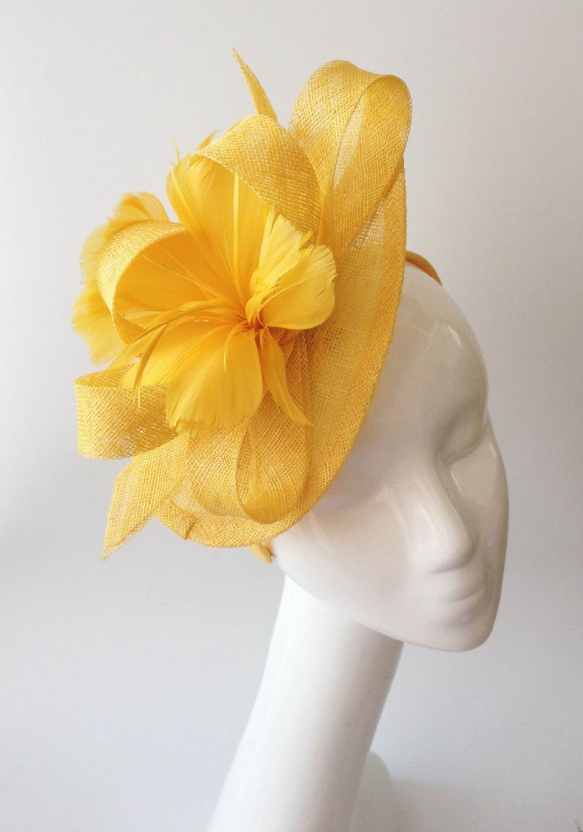 Yellow Fascinator