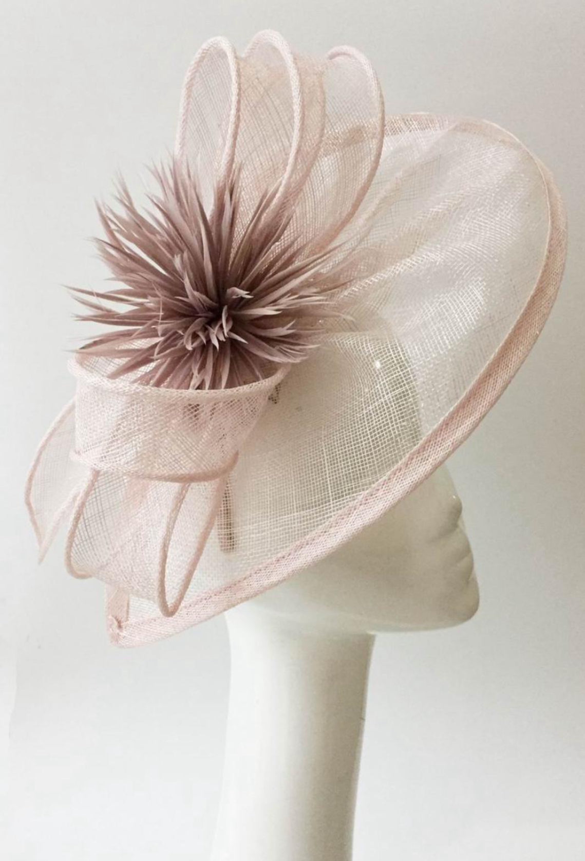 Peach Fascinator